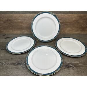 Wedgwood Embassy Collection Kenyon Fine China Dinner Plates 10-3/4”- Set of 4